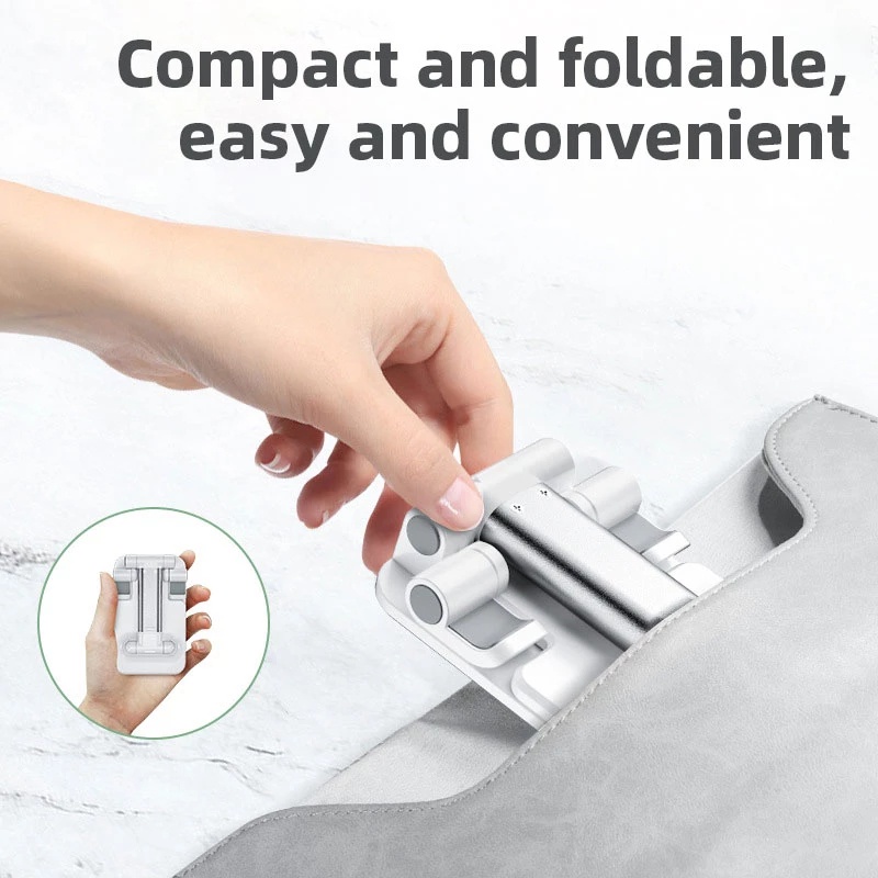 Giá Đỡ Điện Thoại Để Bàn Có Thể Gập Lại Cho IPhone IPad Tablet