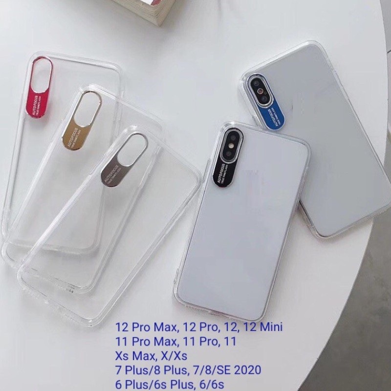 Ốp Lưng Auto Focus Meca Trong Suốt Bảo Vệ Camera cho iPhone 12 Pro Max, 11, X/Xs, 7 Plus/8 Plus,...