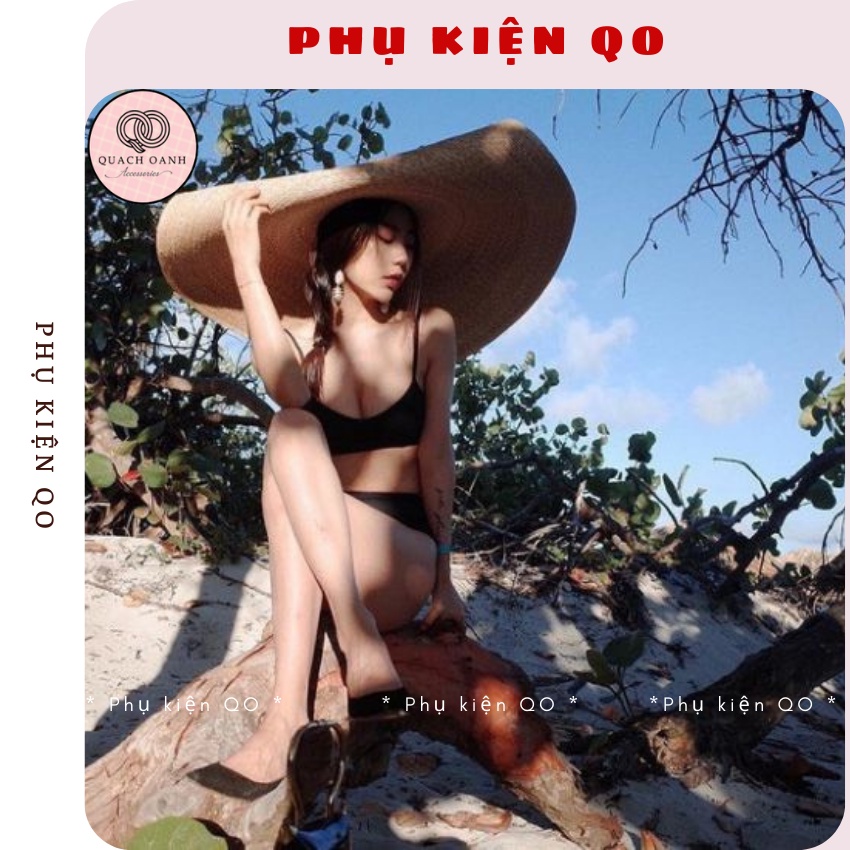 Mũ cói siêu to / mũ cói vành siêu rộng 75Cm M01