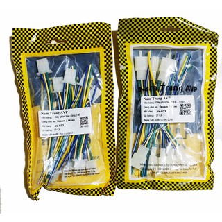 10 CẶP JACK NỐI ĐIỆN XE MÁY - 3 CHÂN
