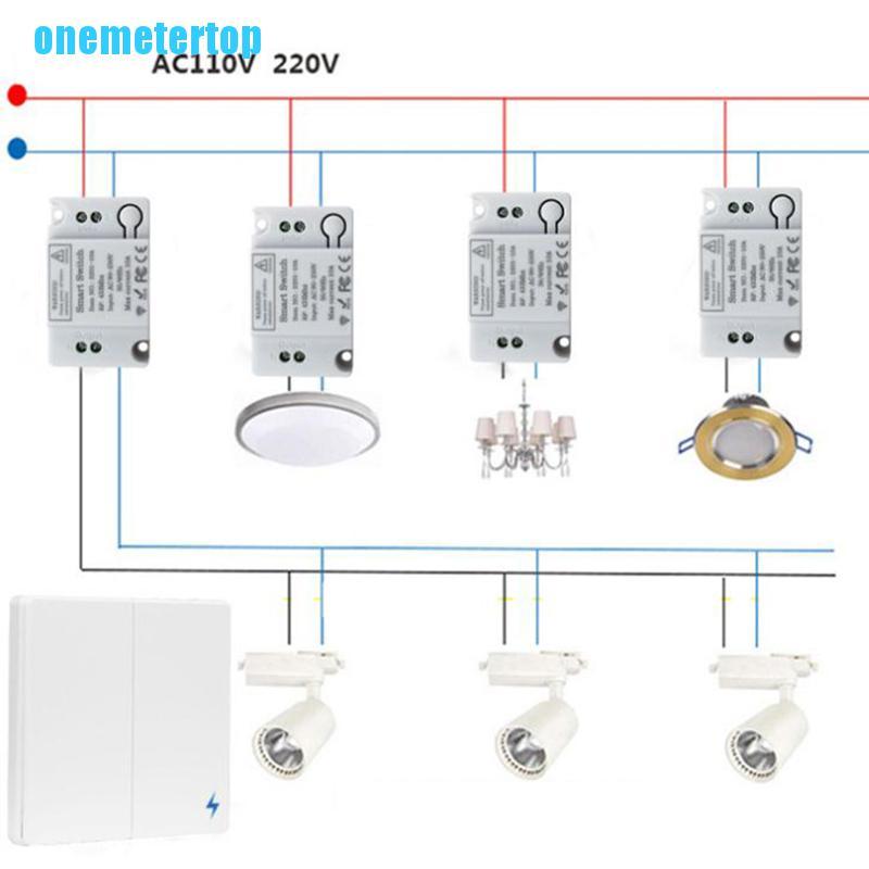 Bộ Điều Khiển Từ Xa Không Dây 433mhz 80-240v Rf Cho Đèn Led