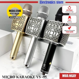 Micro Karaoke Bluetooth YS-95 cao cấp - Tích Hợp Loa Bass Không Dây Dùng Hát Tại Nhà - Livetream