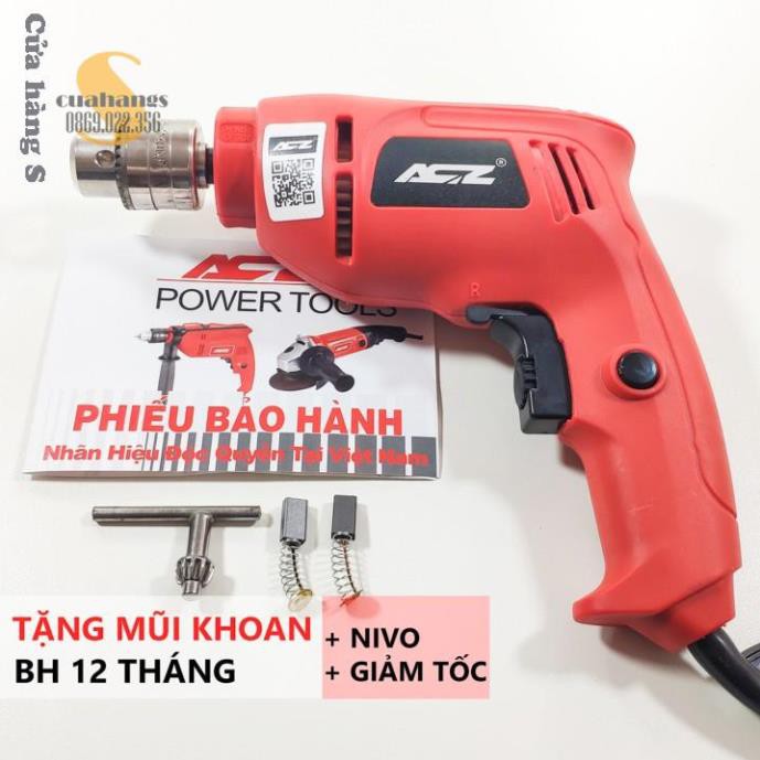 Máy bắn vít lõi đồng ACZ 6109 tặng mũi khoan - BH 12 tháng