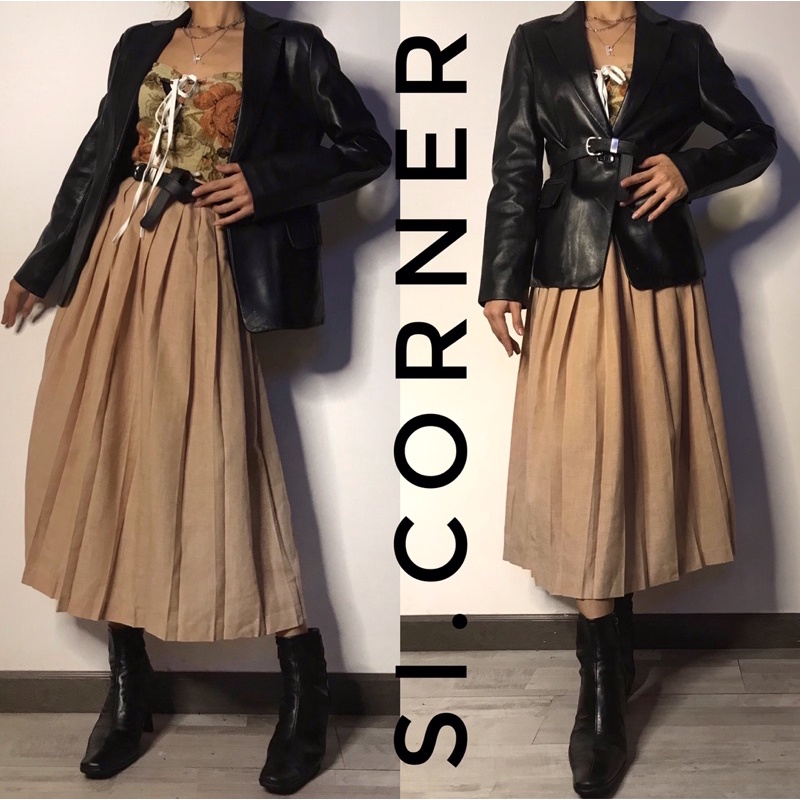 𝗟𝗘𝗔𝗧𝗛𝗘𝗥 𝗝𝗔𝗖𝗞𝗘𝗧 Áo khoác vest , blazer da thật 2hand | BigBuy360 - bigbuy360.vn