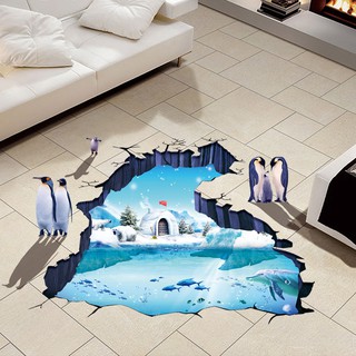 Decal chim cánh cụt 3D - DC186
