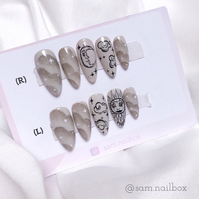 Nailbox thiết kế hoạ tiết Tarot