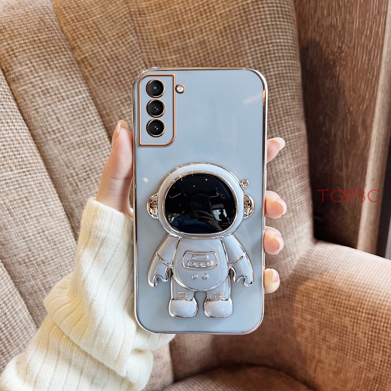 Ốp điện thoại samsung S21 fe Ốp Điện Thoại In Hình Phi Hành Gia Có Giá Đỡ Cho Samsung S21 S22 S21 FE S22 Plus S22 Ultra S21 Ultra S20 FE YHY