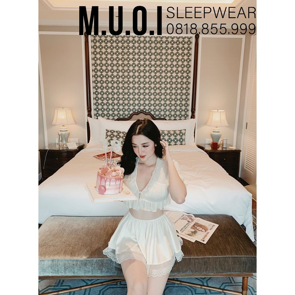 DOJI - SX 131- Váy ngủ sexy cao cấp  QUẢNG CHÂU - MUỐI SLEEPWEAR M10