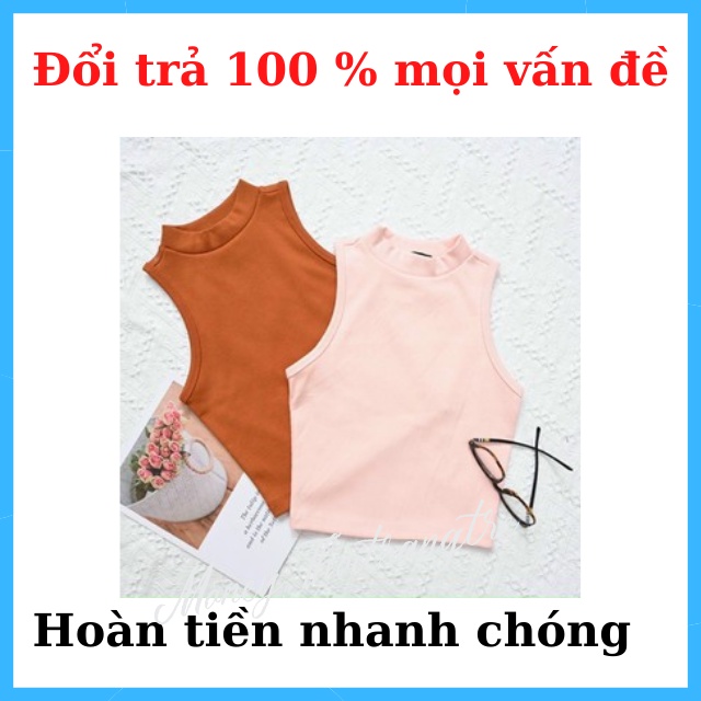 Áo Thun Croptop 3 Lỗ Nữ Kiểu Cổ Lọ Ôm Body Sát Nách Tập Gym Dáng Ôm, Áo Thun Gân Nữ Ngắn Crop Top Crt 3 Lỗ Ôm Eo Giá Rẻ | BigBuy360 - bigbuy360.vn