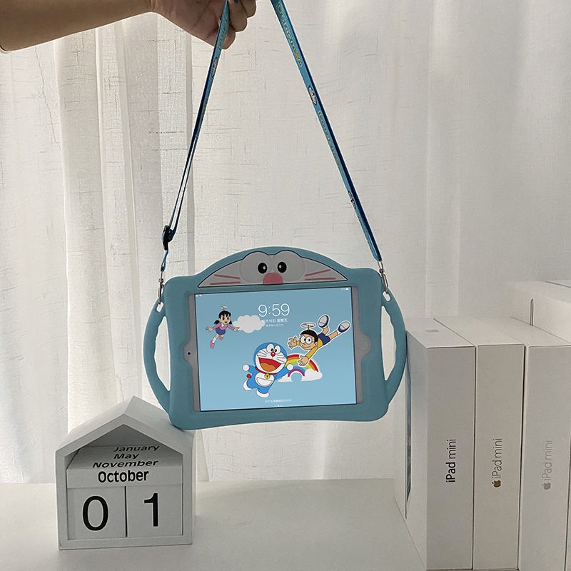 Ốp Điện Thoại Mềm Hình Doraemon Cho Iphone 7th 8th 9th Mini 6 Air 4 Air 5 Ipàd 9.7 2017 18 Air Air 2 Mini 1 2 3 4 5