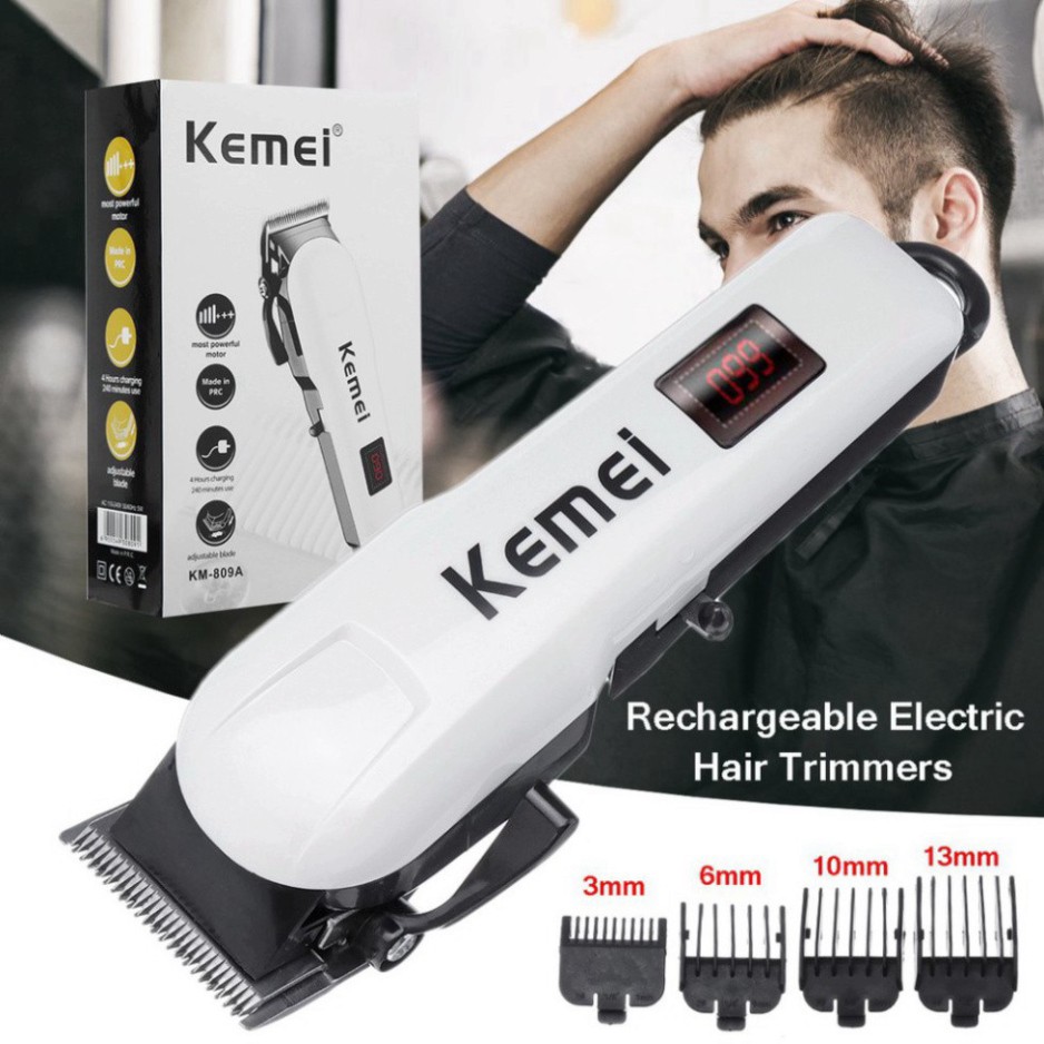 Tông đơ cắt tóc Kemei KM-809A KM-730 không dây, Tông đơ cắt tóc cho bé, trẻ em, sạc nhanh chất lượng