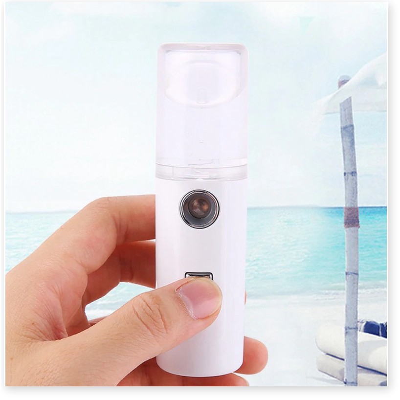 Máy xông da mặt  1 ĐỔI 1   Máy xông mặt cầm tay mini nano, máy phun sương cho da mặt, tạo độ ẩm cho da 3056