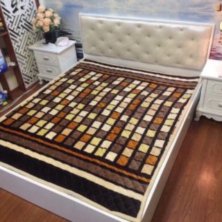 Thảm trải giường lông cừu 1m6x2m
