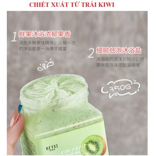 Muối tắm tẩy da chết Body Heyxi vị hoa quả 350gr đủ 4 vị giảm mụn lưng sáng da