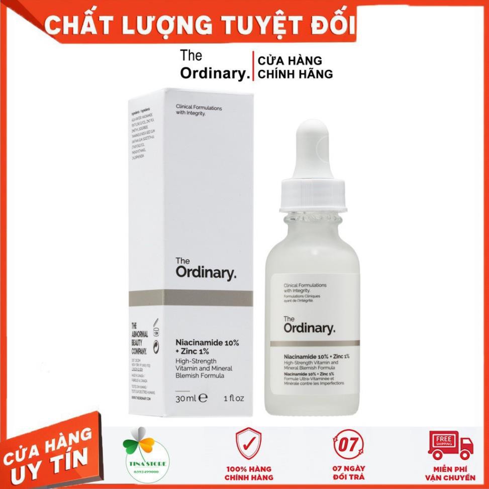 [CHÍNH HÃNG] THE ORDINARY NIACINAMI DE 30ML 10% + ZINC 1% - TINH CHẤT SERUM NGĂN NGỪA MỤN, SÁNG DA, SE KHÍT LỖ CHÂN LÔNG | BigBuy360 - bigbuy360.vn