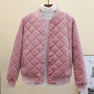 Áo bomber nhung trần bông
