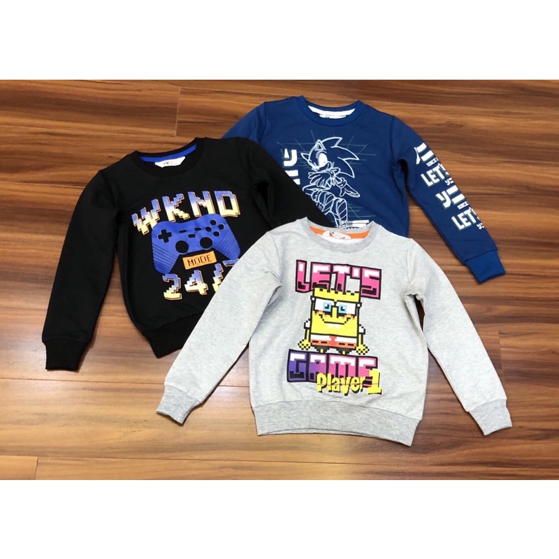 Áo nỉ da cá bé trai sz 6/8-14/16