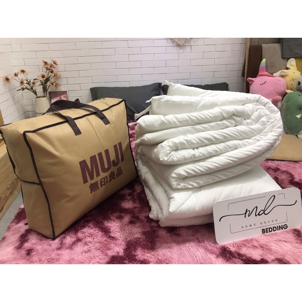 Ruột chăn Muji cao cấp xuất khẩu, Ruột chăn bông Bedding.Decor - Chăn ga gối có túi đựng phong cách