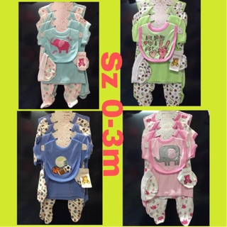 Set sơ sinh 8 món 0-3m