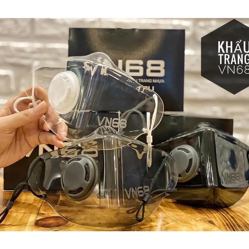 Khẩu Trang Nhựa Trong Suốt VN68