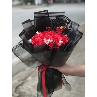Bó hoa sáp thơm đỏ vĩnh cửu 17b nt291021