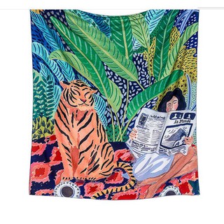 Khăn vải trải sopha treo tường decor nhà cửa vintage retro