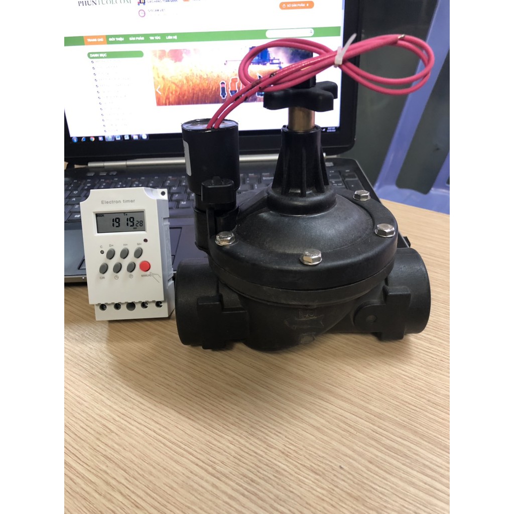 Van điện từ nhựa - ngoài trời AMZ 48 - 60 - 90mm - 220v/24v - Van điện thường đóng