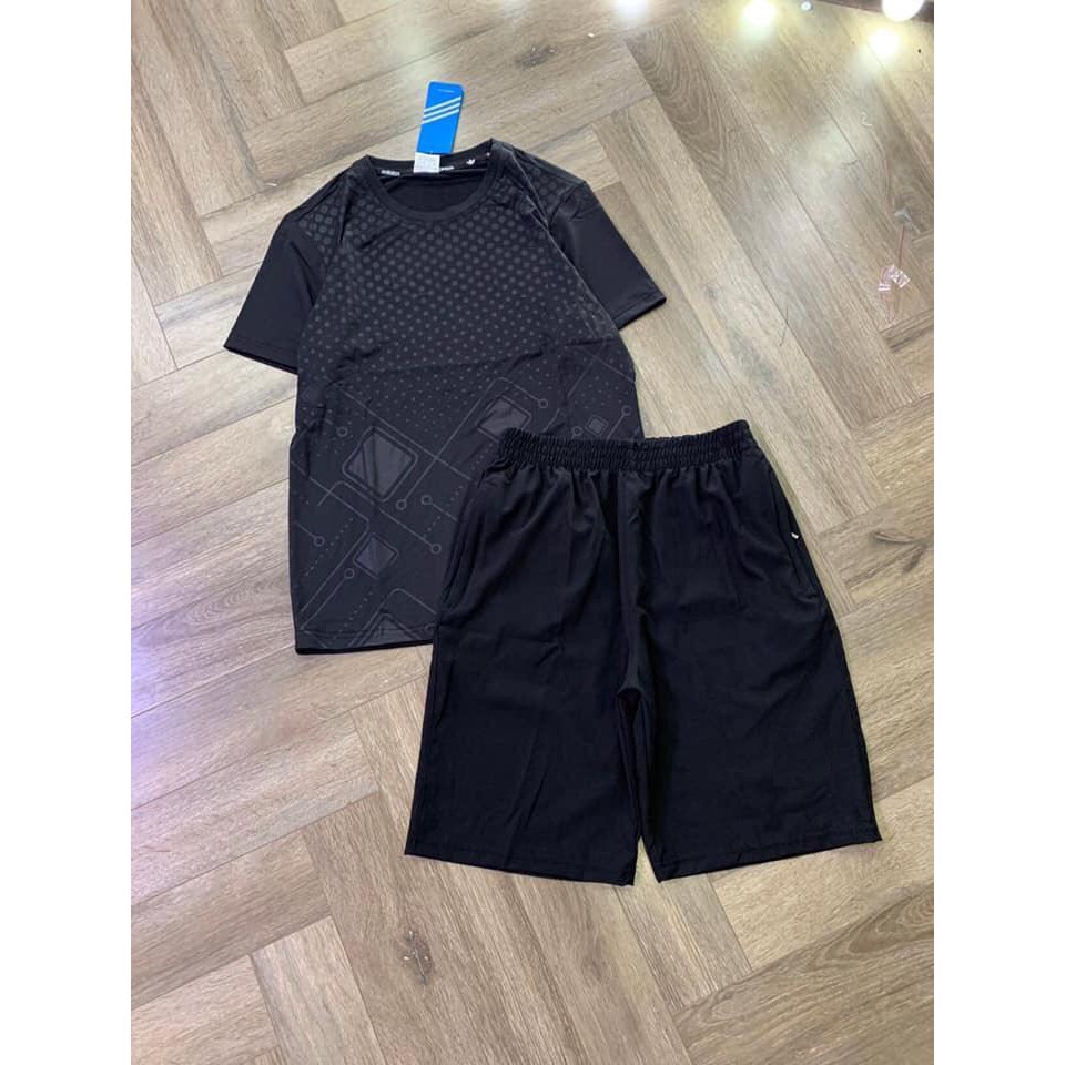 Bộ Thể Thao cổ tròn nam Họa tiết nhiều mầu,Vải thun lạnh mát mẻ,co dãn tốt siêu khô thoáng | BigBuy360 - bigbuy360.vn