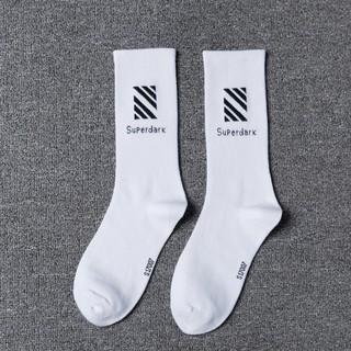 Tất super dark họa tiết phong cách off white