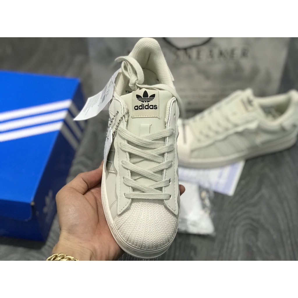 Siêu Phẩm Giày Thể Thảo Sneaker A.Di.Das Sò new 2022 Màu Kem SIêu Xinh Cao Cấp Ảnh Thật + freeship + Tặng Tất