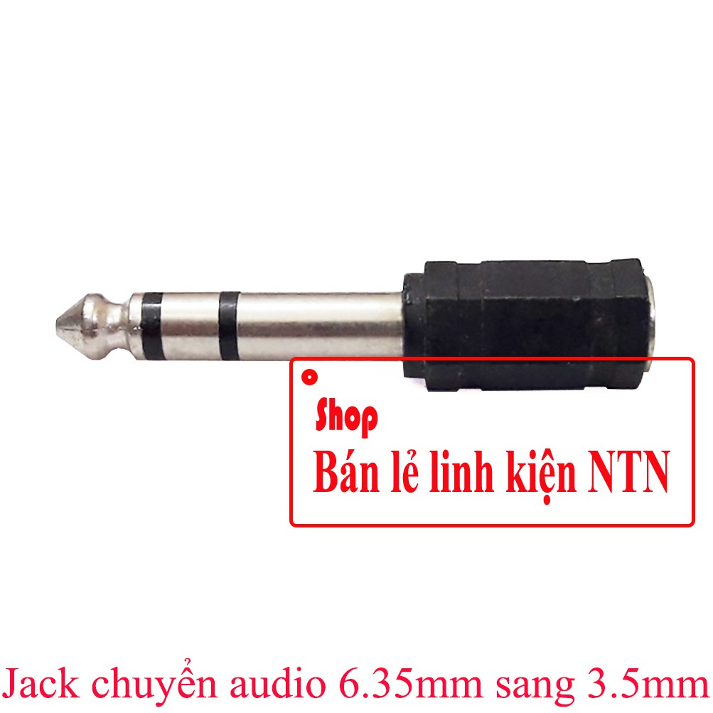 Jack chuyển audio từ 6.35mm sang 3.5mm
