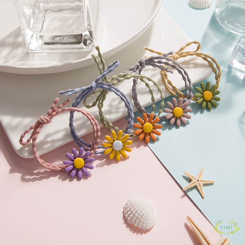 Băng đô trang trí hoa cúc thời trang phong cách hàn quốc