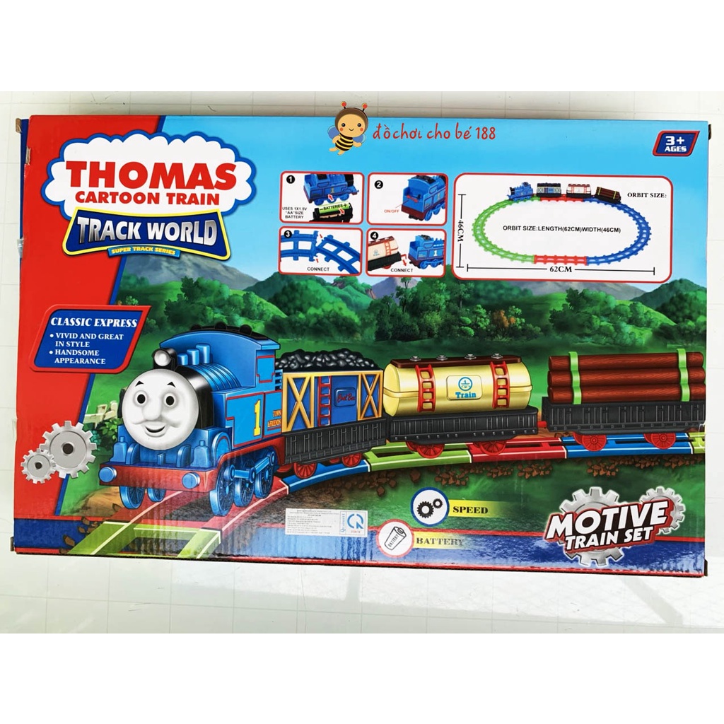 Thomas xe lửa chạy đường ray hộp lớn
