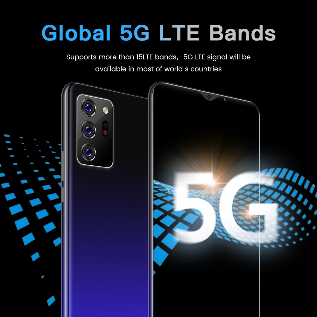 Điện thoại di động mới Note30 Plus  chơi game màn hình lớn 5G camera HD phiên bản 2022 hỗ trợ COD
