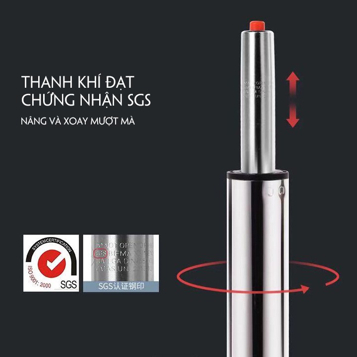 Ghế bar Ghế make up có để chân nâng hạ chiều cao 360 độ