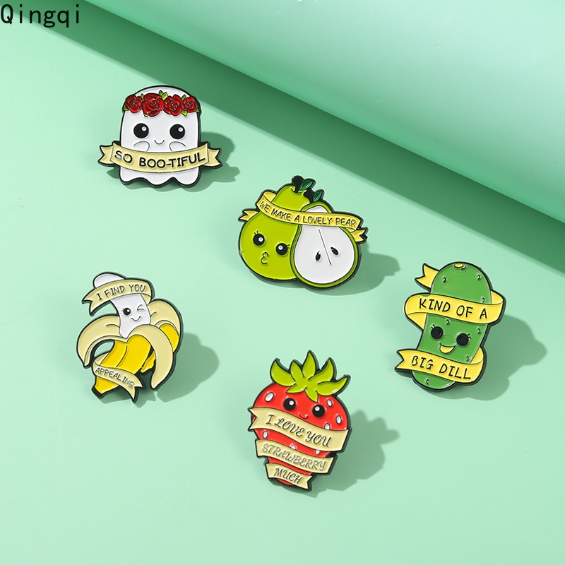 Ghim cài áo Miss Zoe hình trái cây dễ thương tùy chọn