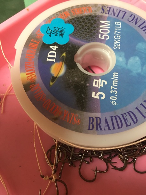 Lưỡi câu lăng xê buộc thủ công 6 lưỡi có lò xo xịn - ĐỒ CÂU PHÍA BẮC - S34
