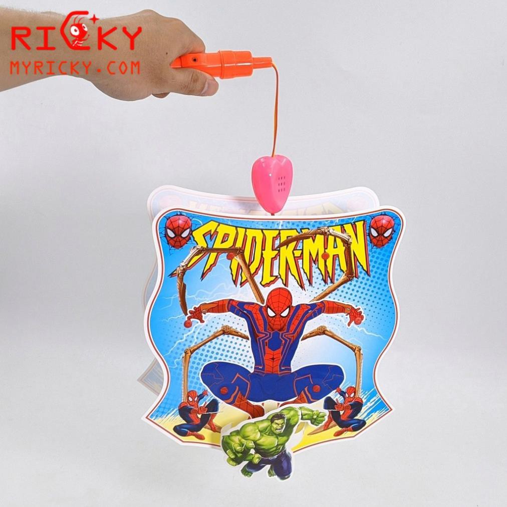 Lồng đèn Spider Man - Lồng đèn 2 mảnh - Đèn nhạc vui nhộn