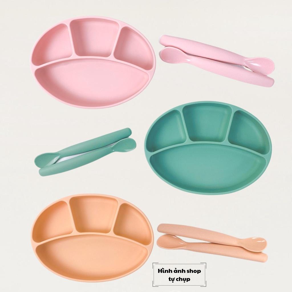 Thìa Silicone Ăn Dặm Cán Dài , Muỗng Silicon Cán Dài Thương Hiệu  Baby'Si Cho Bé Ăn Dặm