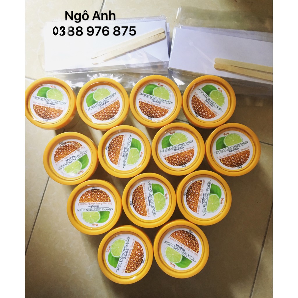 Sáp wax lông thiên nhiên Vivir Handmade (tặng kèm dụng cụ wax)