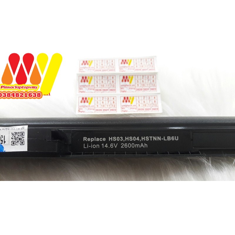 Pin Laptop HP 15-ac199TX 15-ac199ur 15-ac500 15-ac501TU 15-ac502TU 15-ac503TU 15-ac504TU 15-ac505TU 15-ac506TU HS04