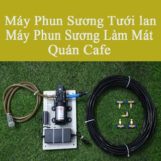 Máy tưới lan, máy phun sương làm mát, phun thuốc tưới phân cho lan, béc đồng