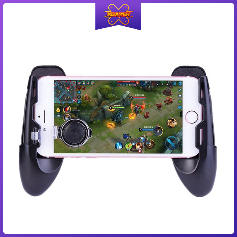 XGamer Portable Gamepad Controller Grip with Joystick gaming Trigger L1R1 Fire Buttons for Mobile Phone game