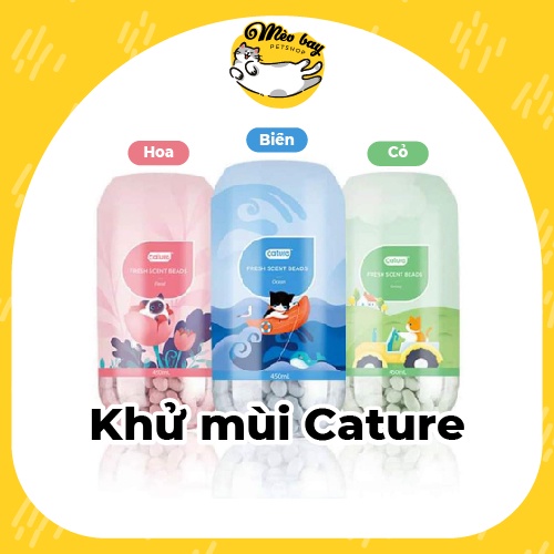 Gói dùng thử 45ml Hạt khử mùi cát vệ sinh cho mèo Cature 3 mùi thơm dịu nhẹ