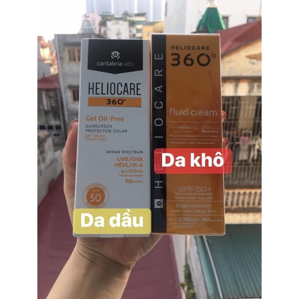 Kem chống nắng HELIOCARE Tây Ban Nha 360 fluid cream , mineral 50ml sale 40%