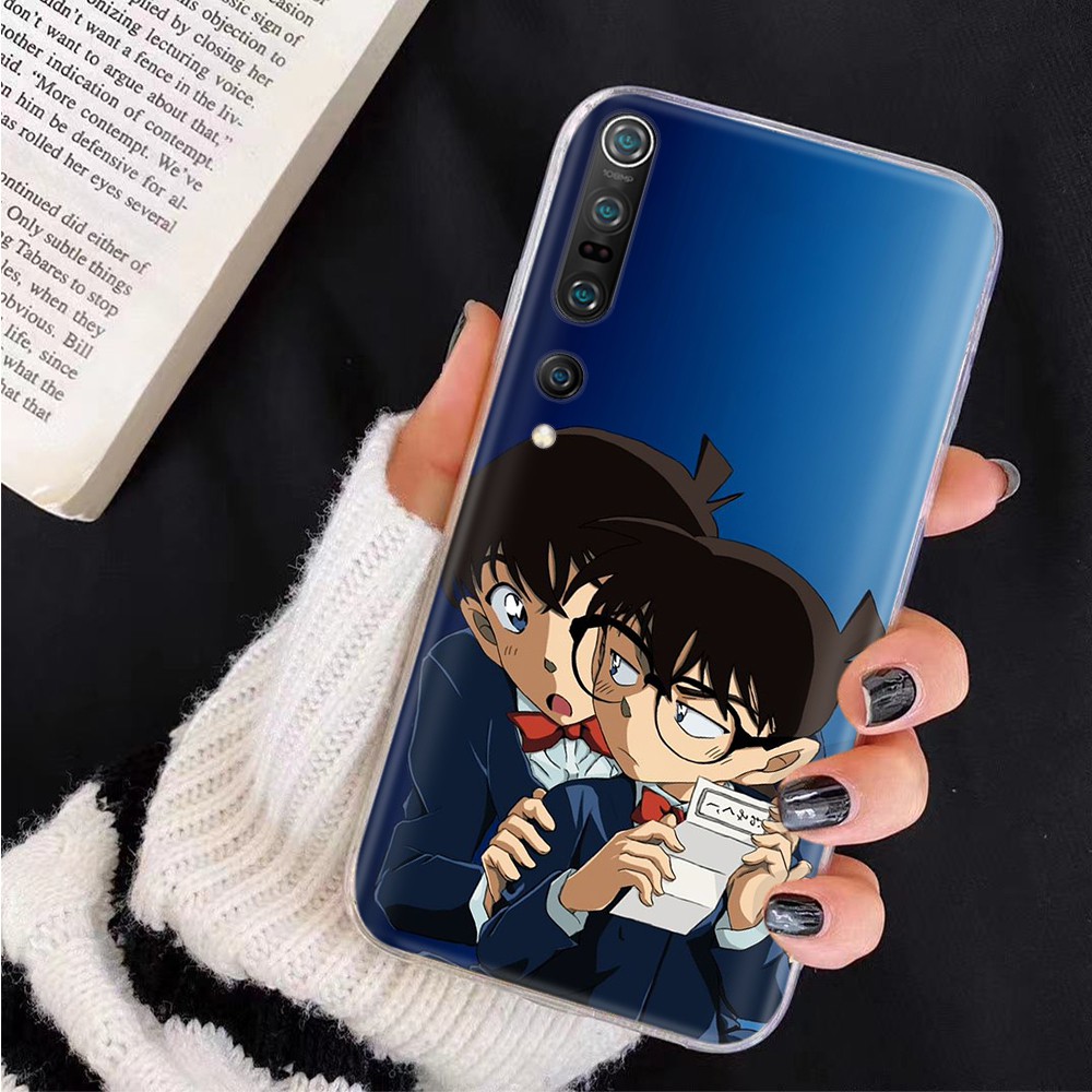 Ốp Điện Thoại Trong Suốt Hình Thám Tử Conan Cho iPhone 5S 8 XR 6S 11 5 6 7 Pro Max SE Plus