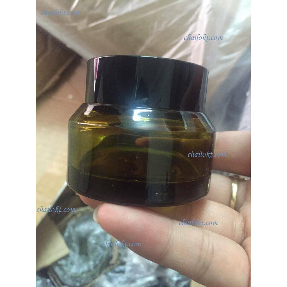 Hũ thủy tinh olive  30gr, hũ chiết thủy tinh. hũ chiết kem