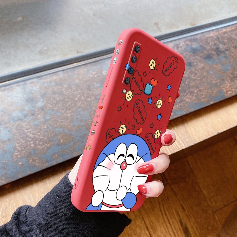 Ốp điện thoại chống sốc in hình Doraemon cho Samsung Galaxy A9 2018
