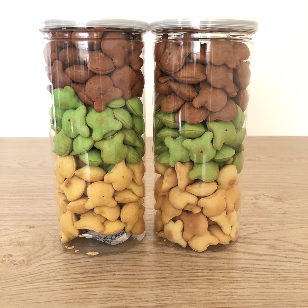 Bánh gấu nhân kem mix 3 vị lon Pet 450gr sang trọng, hợp vệ sinh, món quà ăn vặt tuyệt vời | BigBuy360 - bigbuy360.vn