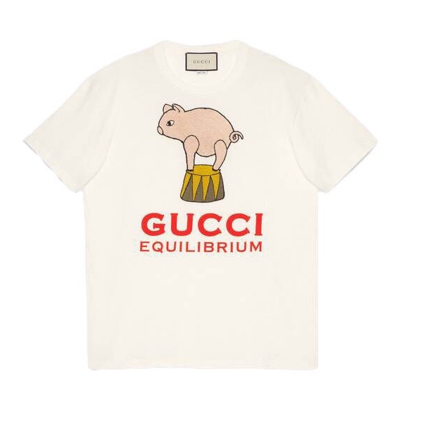 Áo Thun Gucci Tay Ngắn Kiểu Dáng Đơn Giản Trẻ Trung 615044-XJCRH-9095